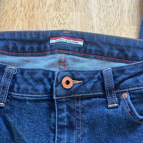 Tommy Hilfiger Womens Stretch Boot Cut Dark Wash Jeans Blue Size 12R - Picture 2 of 9